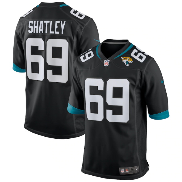 mens nike tyler shatley black jacksonville jaguars game jersey